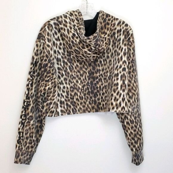 Washington DC custom cropped cheetah hoodie - Picture 9 of 15
